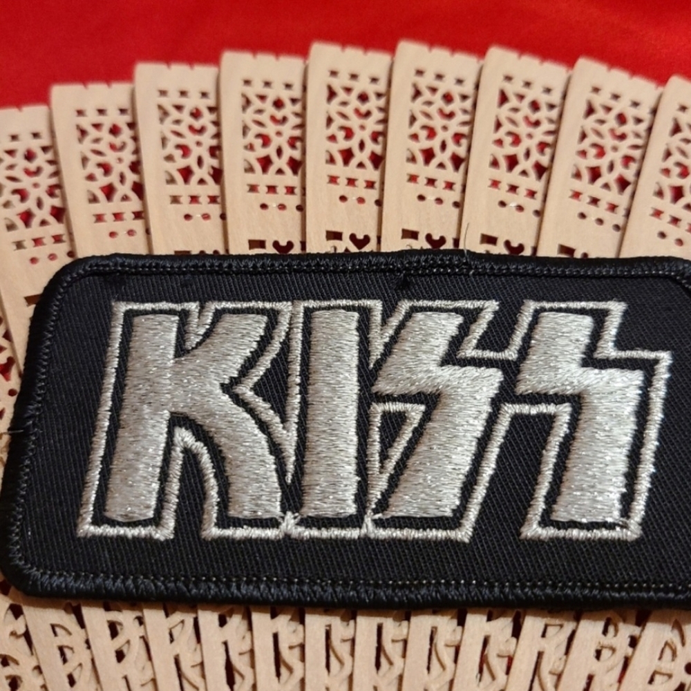 Vintage Black and Silver Patch